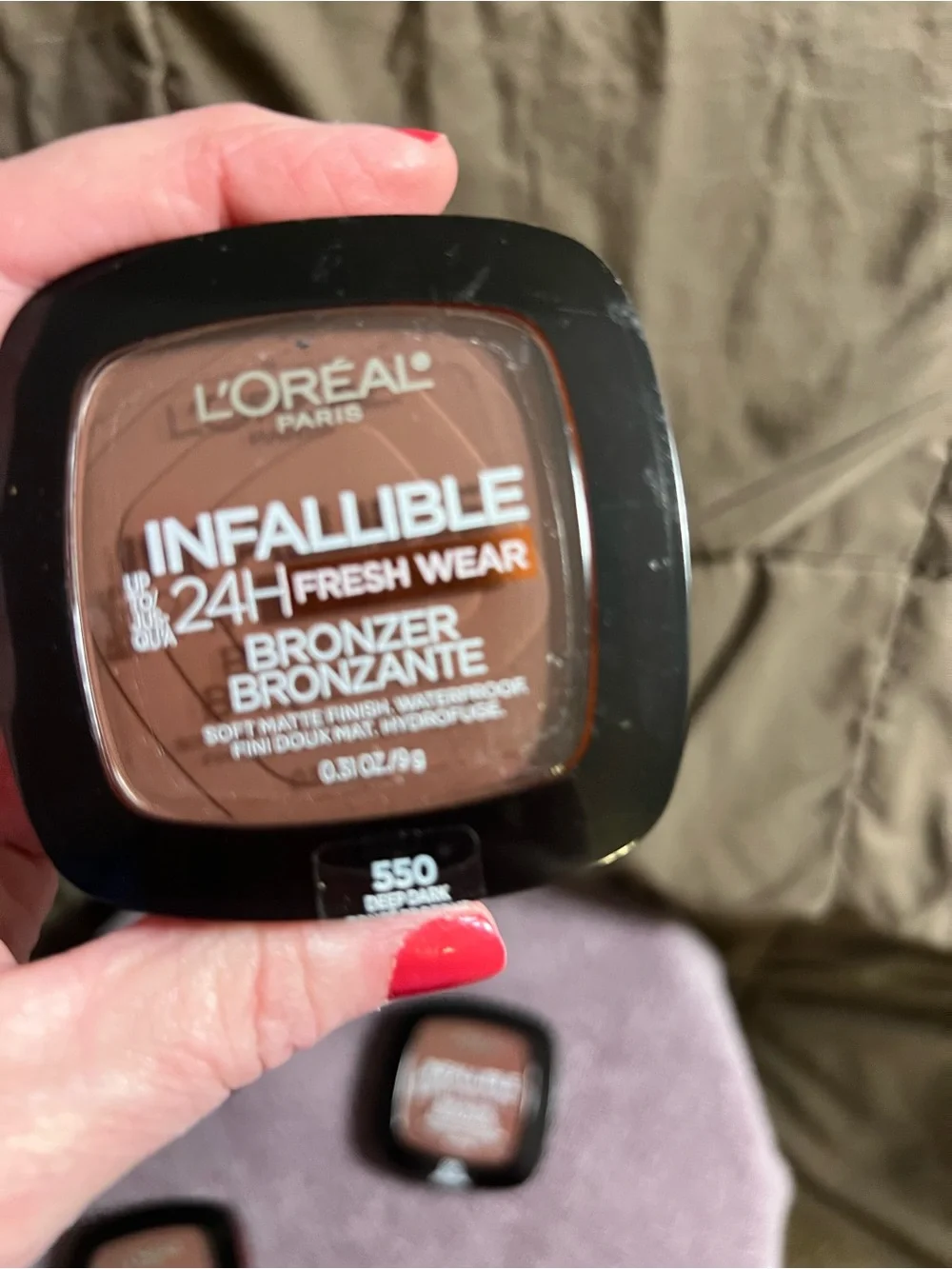 L'Oreal Infallible 24H Fresh Wear Bronzer - Deep Dark Brown